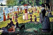 Georges Seurat Sunday Afternoon on the Island of La Grande Jatte, oil painting artist